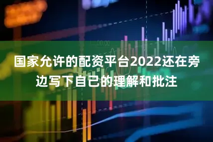 国家允许的配资平台2022还在旁边写下自己的理解和批注